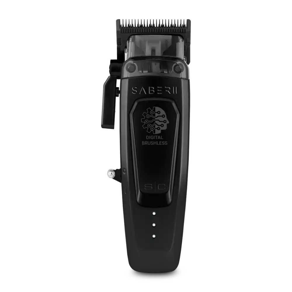 STYLECRAFT Saber 2 Clipper - Professional Cordless Modular Hair Clipper with High-Torque Digital Brushless Motor in Black #SC617B