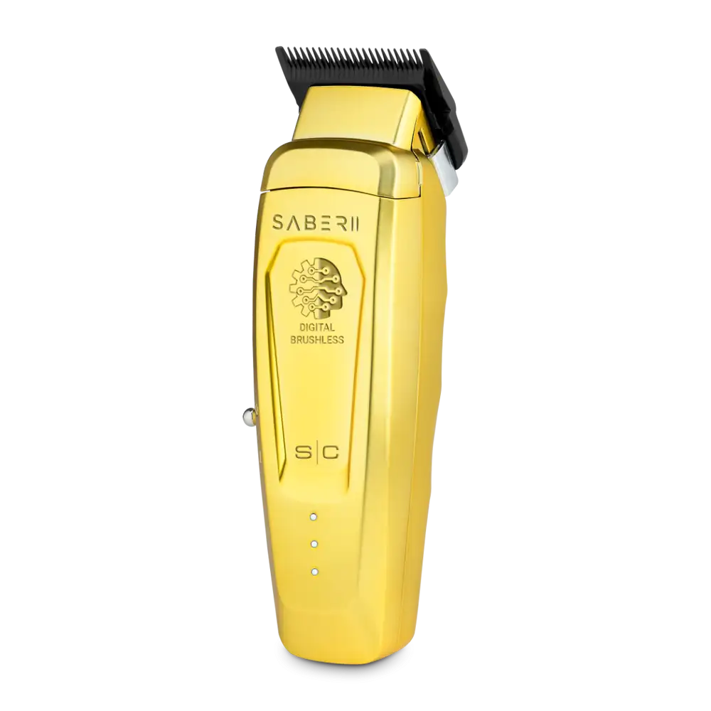 StyleCraft Saber 2 Clipper - Professional Cordless Modular Hair Clipper with High-Torque Digital Brushless Motor #SC617M