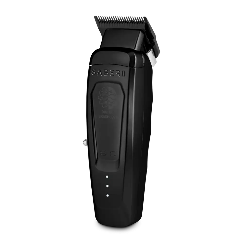 STYLECRAFT Saber 2 Clipper - Professional Cordless Modular Hair Clipper with High-Torque Digital Brushless Motor in Black #SC617B