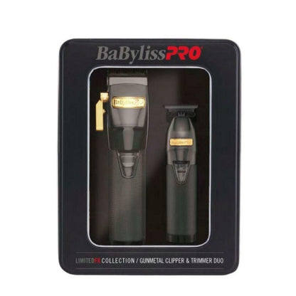 BaBylissPro Limited FX Collection Gunmetal Clipper & Trimmer Duo (FX870GMG)