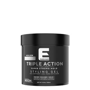 Elegance Triple Action - Super Strong Hold Hair Gel 16.9oz