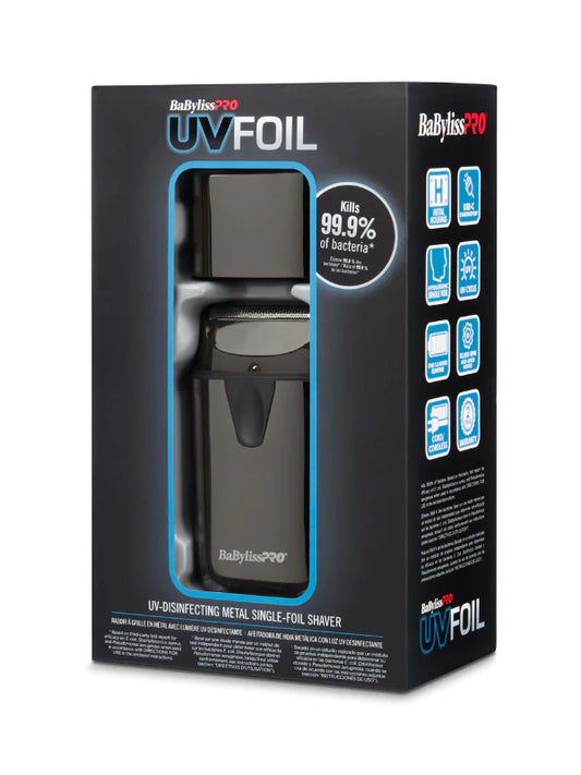 BaBylissPRO UV-Disinfecting Metal Single-Foil Shaver-FXLFS1