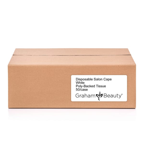 Graham Beauty Disposable Salon Cape White
