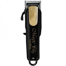 Load image into Gallery viewer, WAHL 5 STAR LIMITED EDITION BLACK &amp; GOLD CORDLESS MAGIC CLIP CLIPPER #8148-100 (DUAL VOLTAGE)
