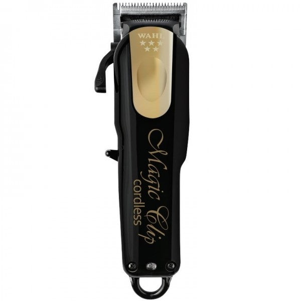 WAHL 5 STAR LIMITED EDITION BLACK & GOLD CORDLESS MAGIC CLIP CLIPPER #8148-100 (DUAL VOLTAGE)