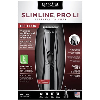 Andis Slimline Pro Li Cordless Trimmer Black (32475)