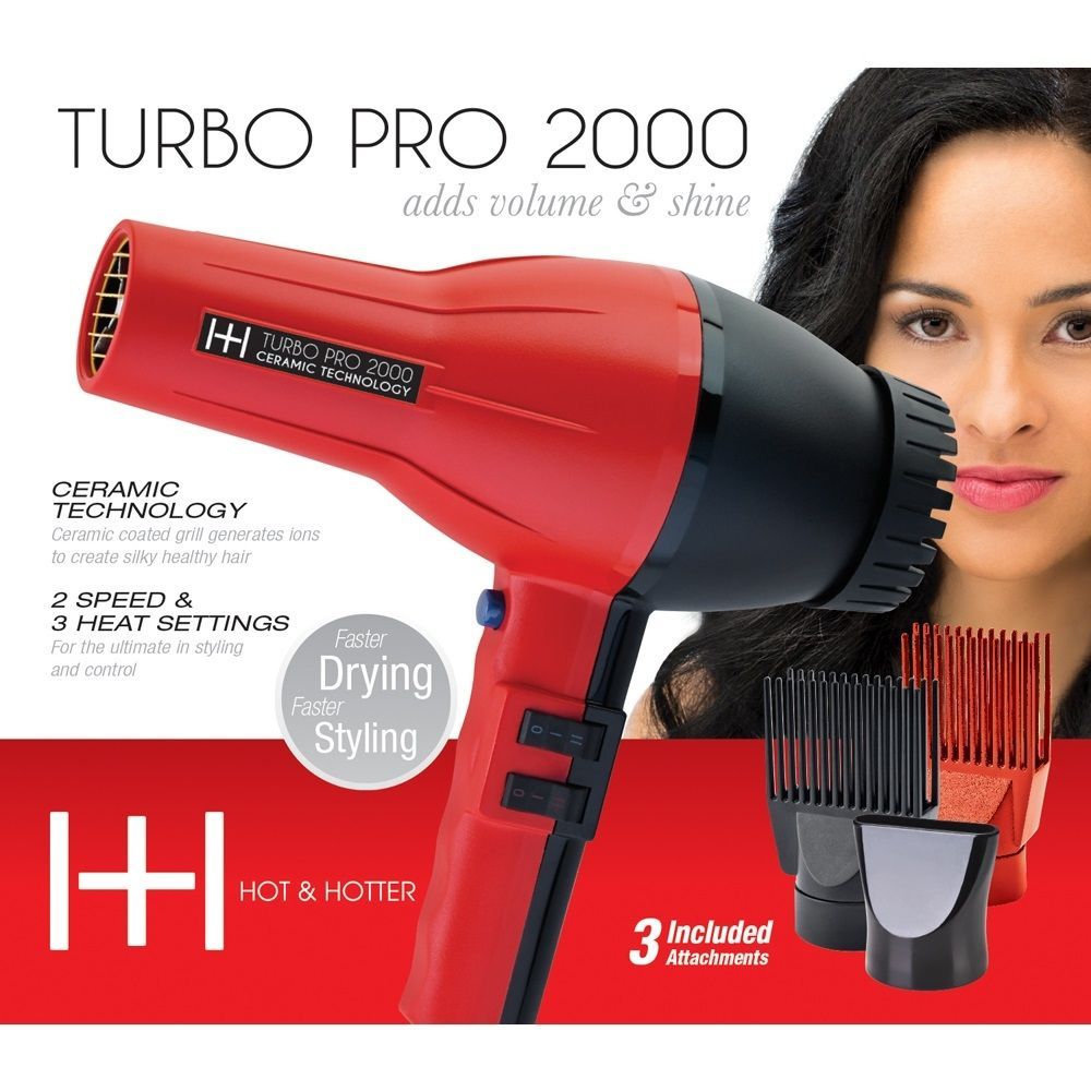 Hot & Hotter Turbo Pro 2000 Hair Dryer