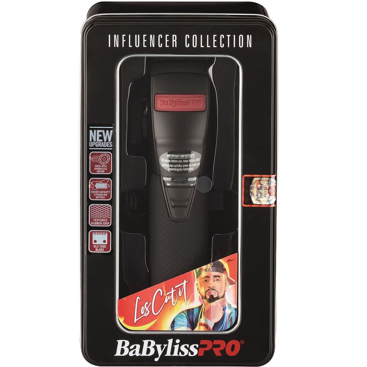 BaBylissPro 4 Barbers INFLUENCER COLLECTION BOOST+ Metal Lithium Clipper {Los Cut it} (#FX870RI)