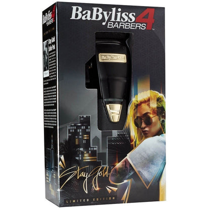 BabylissPro 4 Barbers Limited Edition BLACKFX870 Metal Lithium Clipper - Stay Gold Sofie Pok FX870B