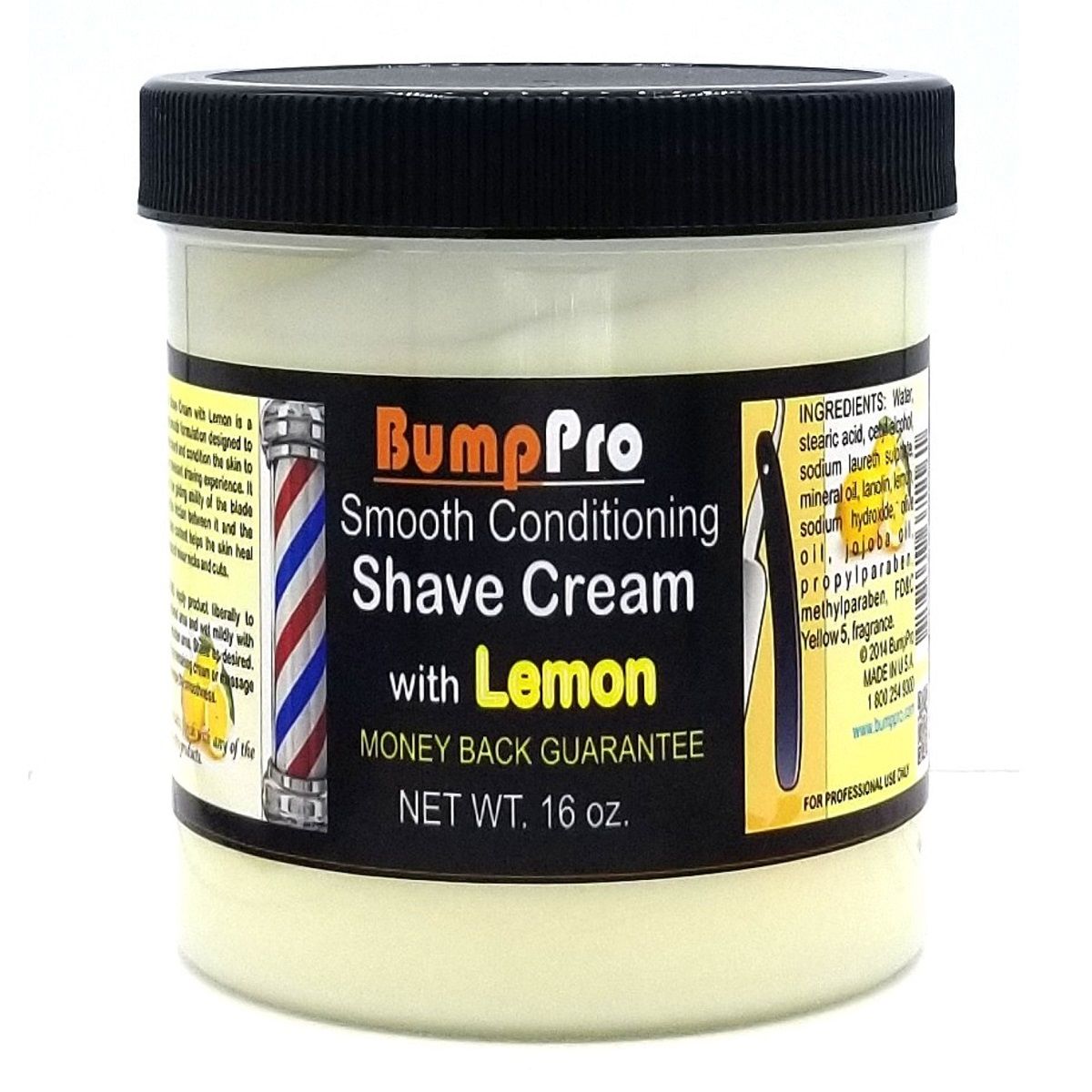 Bump Pro Smooth Conditioning Shave Cream with Lemon 16oz