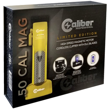 Caliber LIMITED EDITION GOLD .50 Cal Mag High Speed Magnetic Motor Cordless Clipper