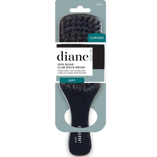 Diane Curved 100% Boar Club Brush - Soft #D1003