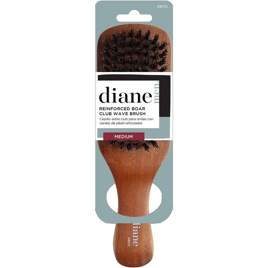 Diane Reinforced Boar Club Wave Brush - Medium #D8172