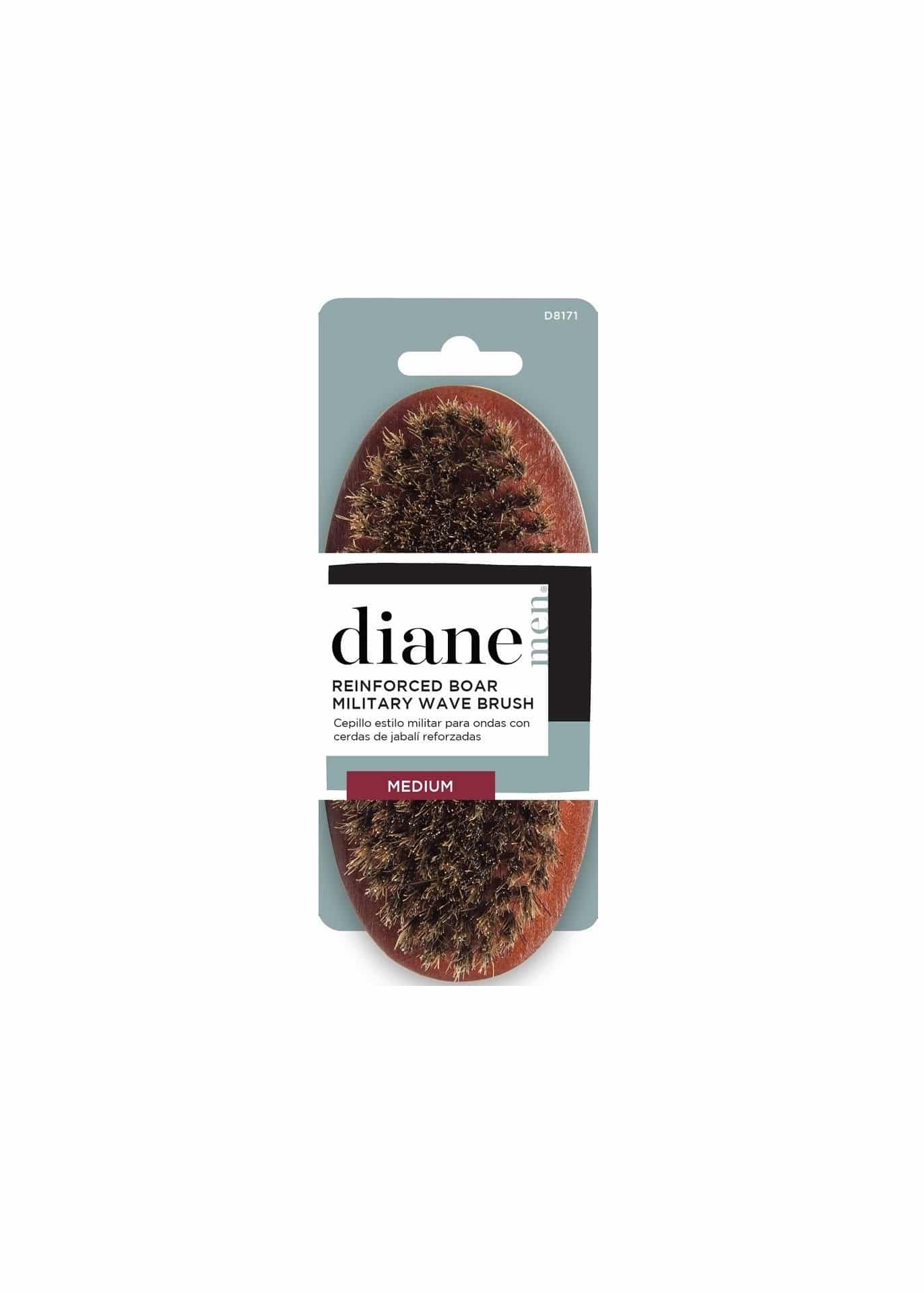 Diane Reinforced Boar Military Wave Brush – Medium #D8171