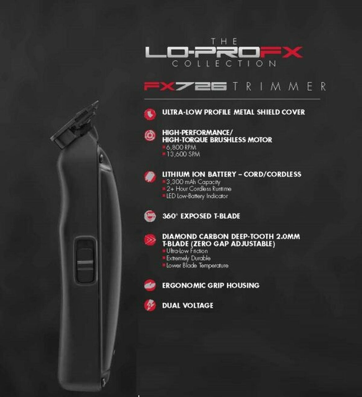 最新作2023】 新品 BaByliss Pro LO-PRO FX Cordlessバリカン EuRem