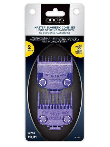 Andis Master Magnetic Comb Set Sizes