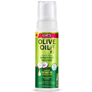 ORS Olive Oil Hold & Shine Wrap / Set Mousse 7oz