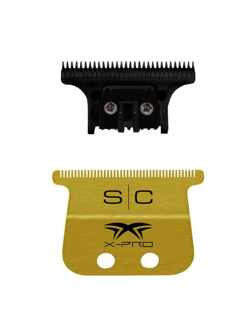 Stylecraft Fixed Gold X-Pro Wide Trimmer Blade with DLC Deep Tooth Cutter (SC523GB)