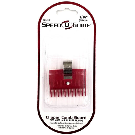 Speed-O-Guide (#00 1/16") SPG0117 Clipper Comb, Red