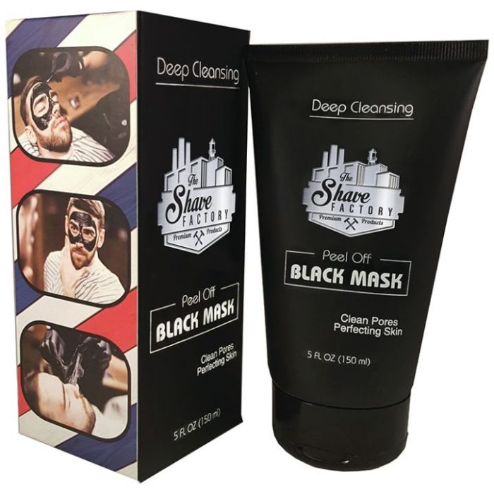 The Shaving Factory Peel Off Black Mask 5 oz