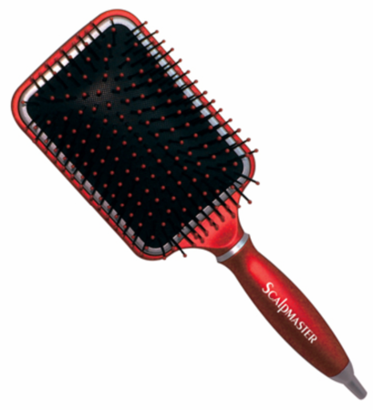 Scalpmaster Rectangular Cushion Paddle 13 Row Brush #SC9110