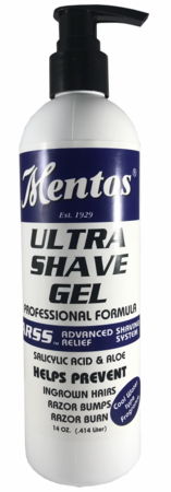 Mentos Ultra Shave Gel for Sensitive Skin 14 oz